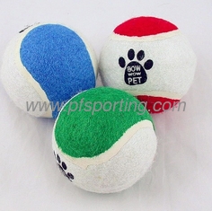 China 3inch pet toy tennis ball with custom logo printed supplier