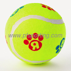 China 4inch pet toy tennis ball with custom logo printed supplier