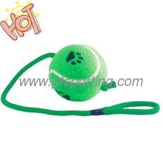 China 2.5inch pet tennis ball with rope string supplier