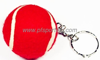 China 1.5''Red Tennis Ball Keychain supplier