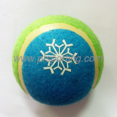 China Snow printing tennis ball toy supplier