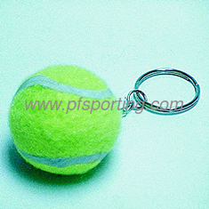 China Gift sending tennis ball keychain ,promotional item supplier