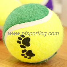China paw print tennis ball-2pack supplier