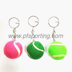 China promotional gift tennis ball keychain supplier