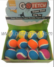 China SUPER BALL SPONGE DOG TENNIS BALL DURABLE SUPER BOUNCE FUN PET PUPPY BALLS BULK supplier
