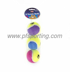 China Word of Pets pack of 3 Tennis Balls Dogs Pets Playtime Chew supplier