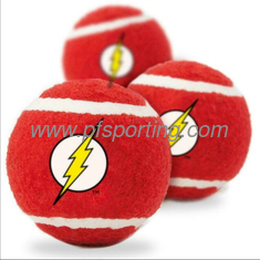 China Custom logo 2.5&quot; Diameter Eco-Friendly Rubber Pet Tennis Balls For Dogs Exercise Training Balls Throwing Balls supplier