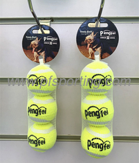 China High Quality Accessories For Pet Dog Rubber Tennis Ball Chew Toy 3 pack supplier