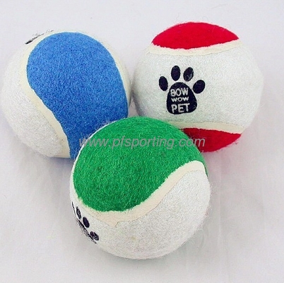 3inch pet toy tennis ball with custom logo printed supplier