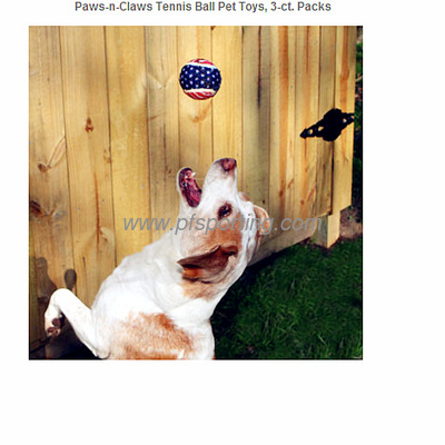 3inch pet toy tennis ball with custom logo printed supplier