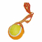 2.5inch pet tennis ball with rope string supplier