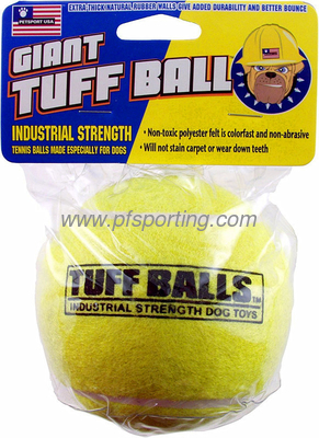 Eco-friendly rubber toy tennis  ball for pet games supplier