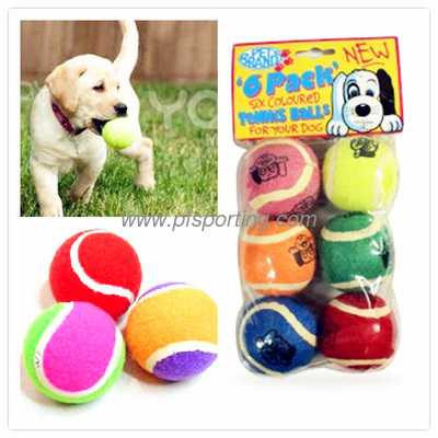 Eco-friendly rubber toy tennis  ball for pet games supplier