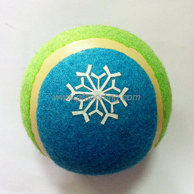 Snow printing tennis ball toy supplier