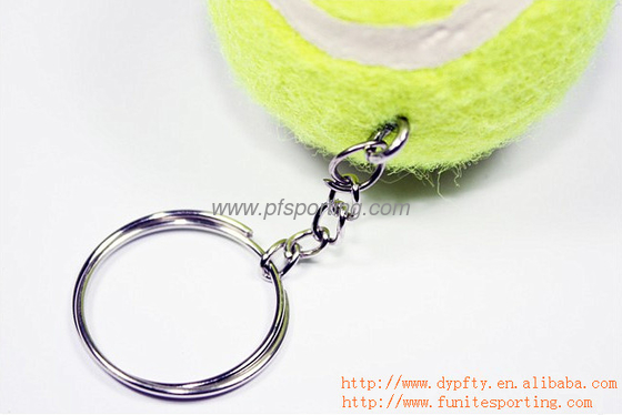 Promotional tennis ball keychain supplier