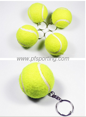 1.5'' Tennis ball keychain supplier