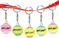 promotional tennis ball with keychain 1.5'' supplier