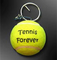 promotional logo printed tennis ball keychain supplier