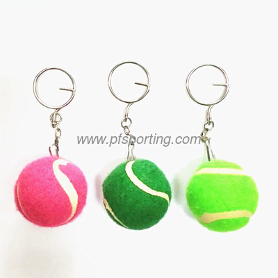promotional gift tennis ball keychain supplier