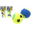 Best Sales Customer Logo 2.5&quot; Pet Interactive Toys Play Training Toy Pet Tennis Ball Dog Rubber Toy supplier