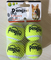 squeaky pet tennis ball training toy ball 3 pack 2.5'' supplier