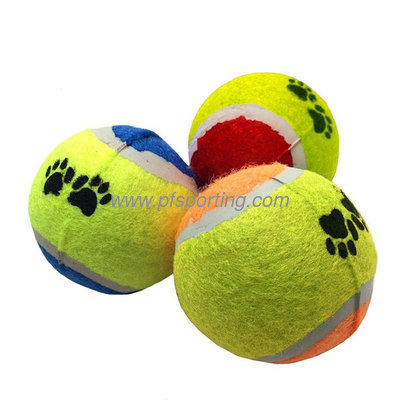 squeaky pet tennis ball training toy ball 3 pack 2.5'' supplier