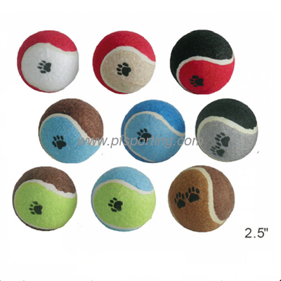 6pcs pet dog chew doys tennis balls funny pet cat toy balls supplier
