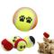 Cheap Price Pet Dog Cat Training Tennis Dog Chew Molar Interactive Ball Toy Pet Paw Shape Printing Toy Ball Wholesale supplier