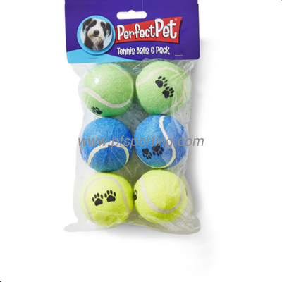 Cheap Price Pet Dog Cat Training Tennis Dog Chew Molar Interactive Ball Toy Pet Paw Shape Printing Toy Ball Wholesale supplier
