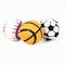 outdoor 6.3cm rubber soft fetch toy tennis ball pet playing supplier