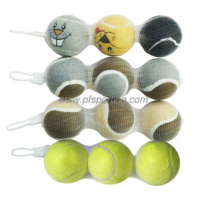 Custom logo 2.5&quot; Diameter Eco-Friendly Rubber Pet Tennis Balls For Dogs Pet Safe Dog Toys for Exercise Training supplier