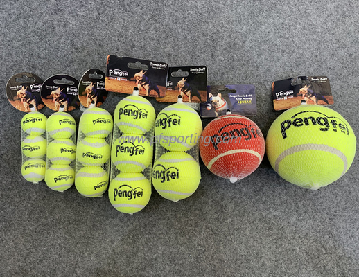 4 Pieces Tennis Balls for Dog Bulk Colorful Interactive Pet Dog Gift for Play Exercise and Training 2.5 Inch Easy Catch supplier