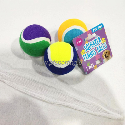 Squeaky Tennis Balls for Dogs - 4&quot;,2.5&quot; or 2&quot; Sizes Premium Strong Dog &amp; Puppy Balls for Training, Play, Exercis supplier