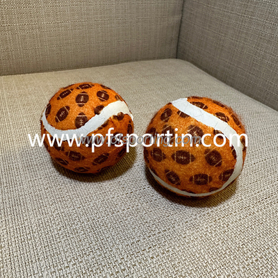 Custom logo 2.5&quot; Diameter Eco-Friendly Rubber Pet Tennis Balls For Dogs Pet Safe Dog Toys for Exercise Training supplier