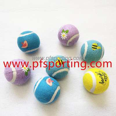 Manufacturers Cheapest OEM Professional Wholesale Interactive Pet Dog Rubber Tennis Ball Dog Toys supplier