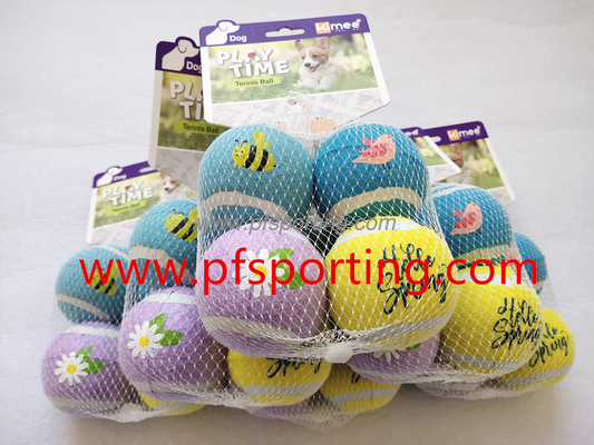 Manufacturers Cheapest OEM Professional Wholesale Interactive Pet Dog Rubber Tennis Ball Dog Toys supplier