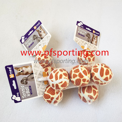 Eco-Friendly Rubber Pet Training Toy Tennis Balls for Dogs Pet Safe Dog Toys for Exercise Training supplier