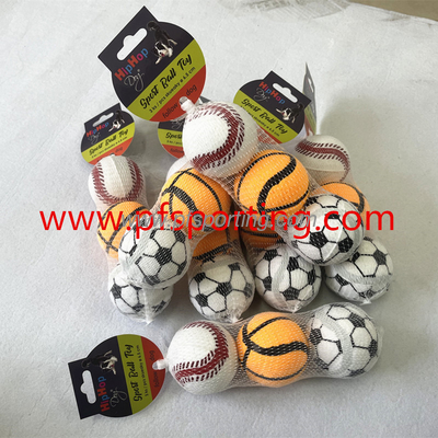 Rubber Basketball Chew Sound Squeaky Pet Dog Training Toy Ball supplier